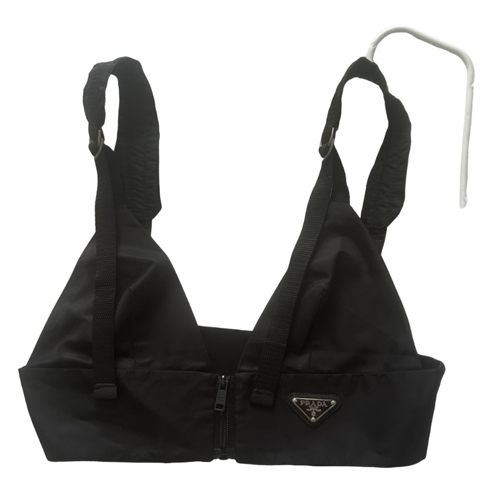 Prada crop top re nylon